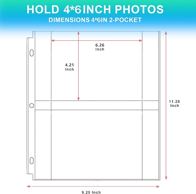 Aegero 100 Pack 4 x 6 Photo Sleeves - Image 2