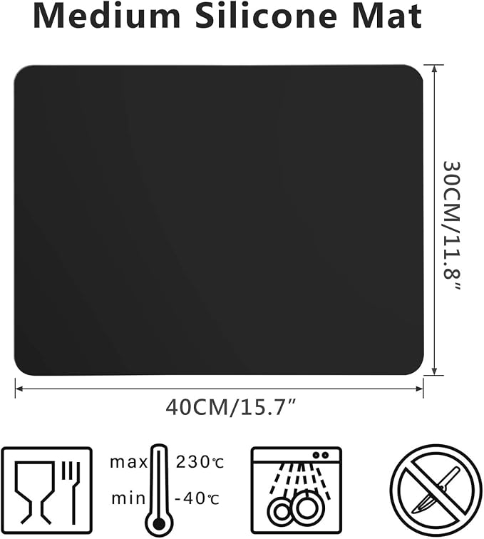Gartful Silicone Sheets for Crafts, Counter Top Protector Pad, Nonskid Nonstick - Image 2
