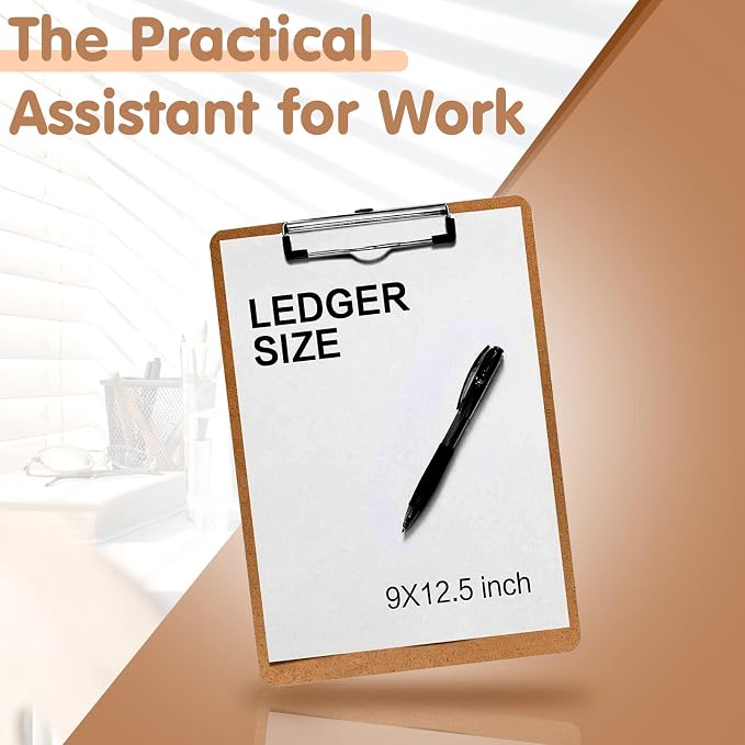 Clipboards, PANDRI 16 Pack Hardboard Office Clipboards, Low Profile Clip - Image 6