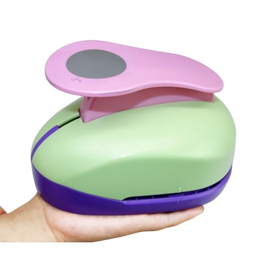 CADY Paper Punch, 3 Inch Circle Punch Large Hole Punch Paper Circles Craft - Image 6