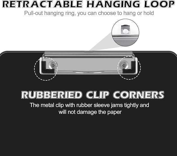 HERKKA 15 Pack Plastic Clipboards - Image 3