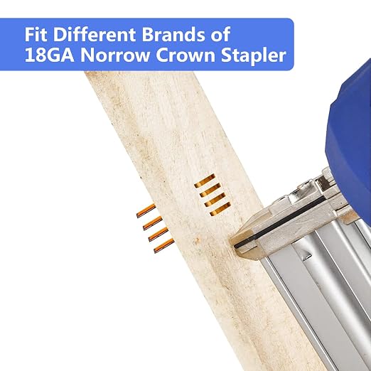 18 Gauge 1/4" Narrow Crown Staples 3/4" Leg Galvanized 2000 Pack - Image 5