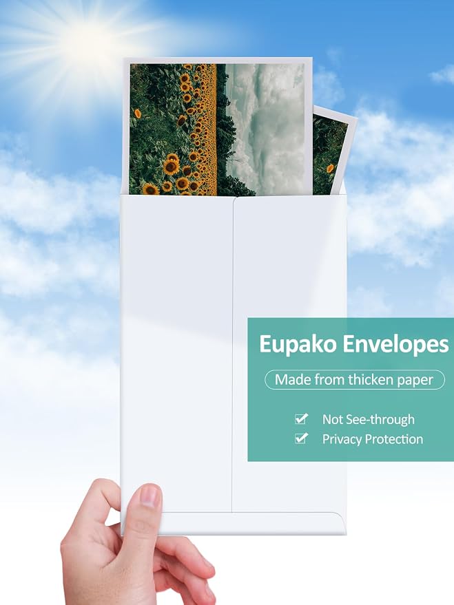 Eupako Catalog Envelopes 6x9 Small White Envelopes Self Seal 250 Pack - Image 4