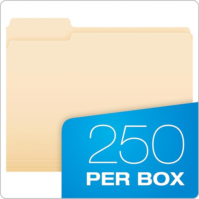 Pendaflex File Folders, Letter Size, 1/3-Cut Tabs, Premium Paper Folders - Image 5
