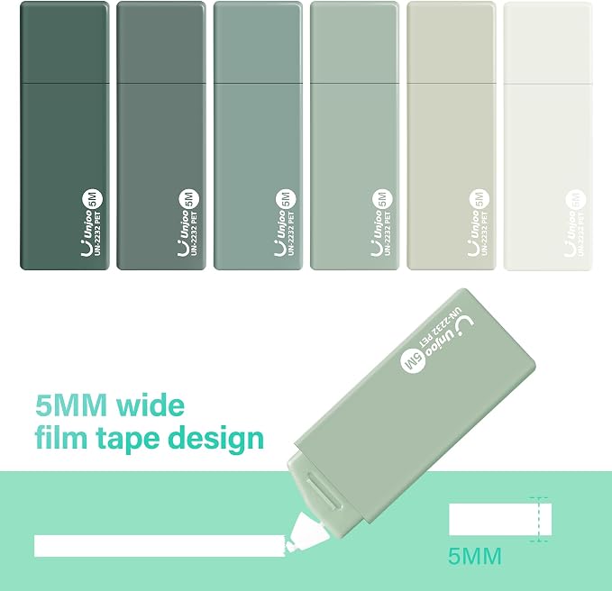 Unjoo Mini White Correction Tape Set | Aesthetic Cute Correction Tape, - Image 6