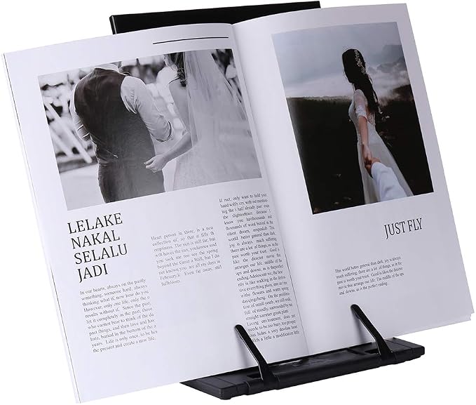 KLOUD CityBlack Metal Desktop Document Book Holder - Image 3