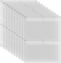 10 Pack A4 Size Plastic Binder Pockets, 4 Holes Waterproof PVC Folders Loose by BAOFALI