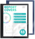 Binditek 48 Pack Clear Front Report Covers by Binditek