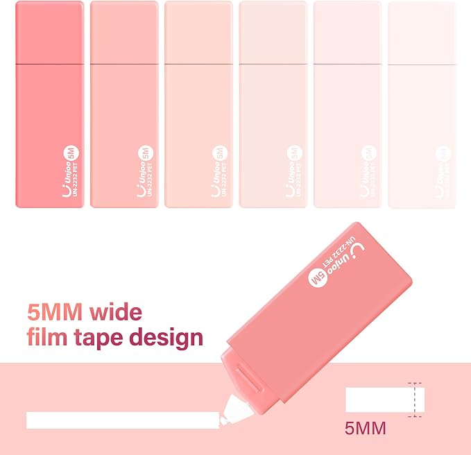 Unjoo Mini White Correction Tape Set | Aesthetic Cute Correction Tape, - Image 6