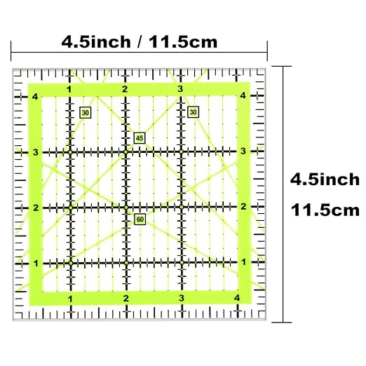 UOOU Quilting Ruler, Square Quilting Rulers Fabric Cutting Ruler Acrylic - Image 2