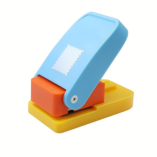 1X0.8inch Rectangular Postage Stamp Punch Ware Rectangle Craft Lever Punch by Wsyhomie