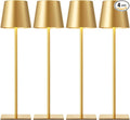 Kakanuo Gold Cordless Rechargeable Table Lamp, 4 Pack Portable Desk Lamp by KakanuoLightings