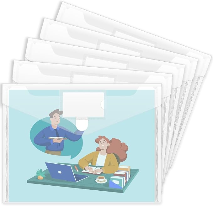 Sooez 5 Pack Plastic Envelopes Poly Envelopes by Sooez