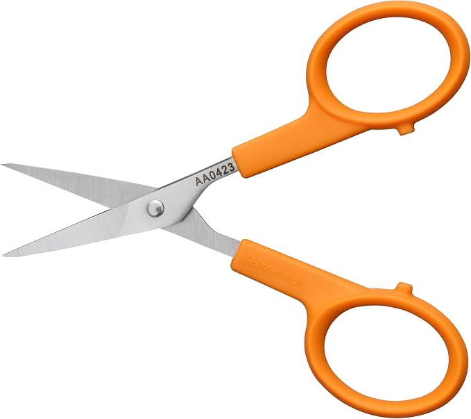 Fiskars 4" Orange-Handled No. 4 Straight Detail Scissors, Precision Stainless - Image 8