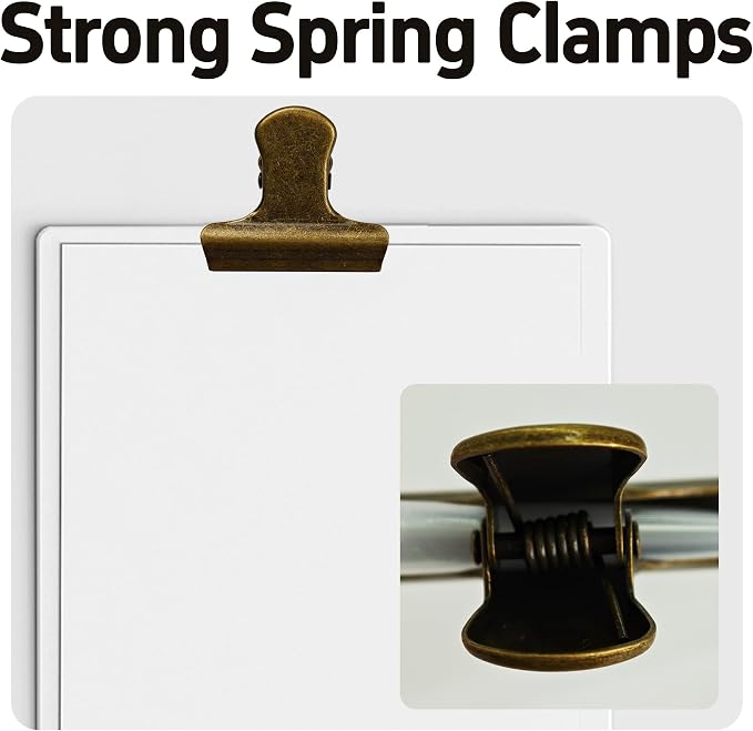 30Pcs 31mm Metal Binder Clips, Mini Bulldog Paper Clamps Bull Clips, Hinge Clips - Image 5