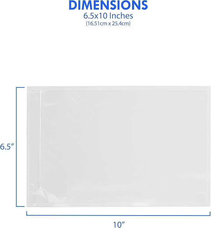 2000 Count 6.5" x 10" Shipping Label Envelopes, Top Loading - Image 3