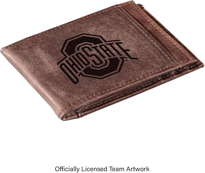 Team Sports America NCAA Ohio State University Front Pocket Slim Wallet - Image 2