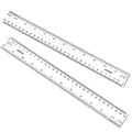 Plastic Ruler 12 inch, Centimeters, Millimeters, Straight Measuring Tools by KASBEE