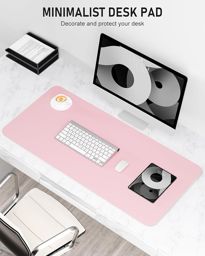 Desk Pad, 35.5" x 17" PU Leather Non-Slip Desk Mat Large Mouse Pad - Image 2