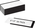 Realth C Channel Magnetic Label Holders 50 Pack 2'' x 4'' by Realth
