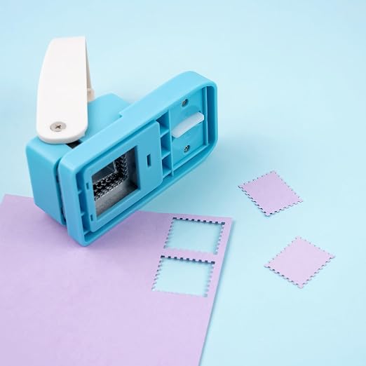BAOFALI 2Pcs/SetRectangular Postage Stamp Punch 1X0.8inch, Scalloped Rectangle - Image 8