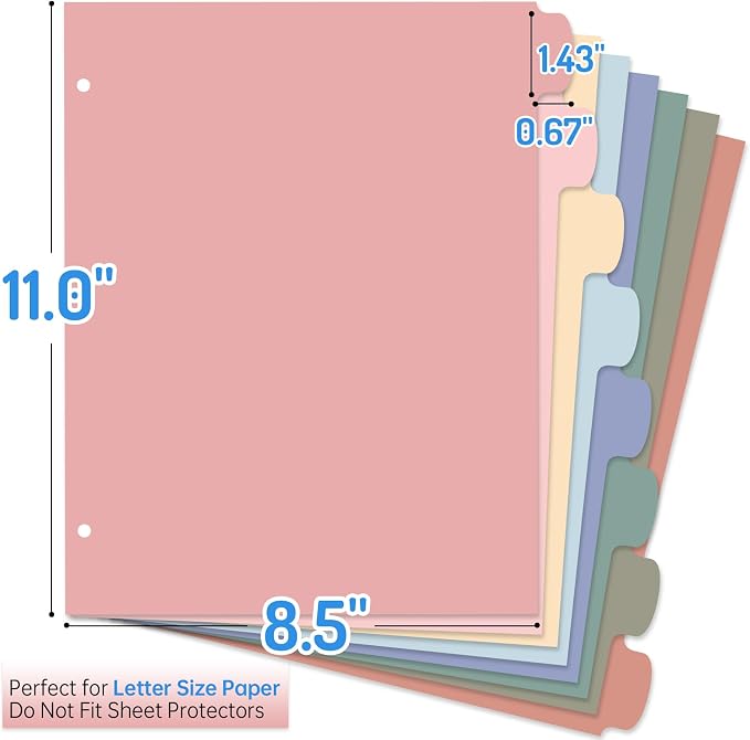 Forvencer 8-Tab Binder Dividers - Image 2