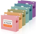 6 Pack Hanging File Folders Letter Size, Plastic Hang Folders, Heavy Duty by Unknown