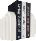 Book Ends for Heavy Books, Resin Decorative bookends, Heavy Duty Book end for by GUSFREUD