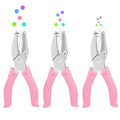 UCEC 3 Pack Metal Handheld Small Hole Punch, Paper Punches by UCEC