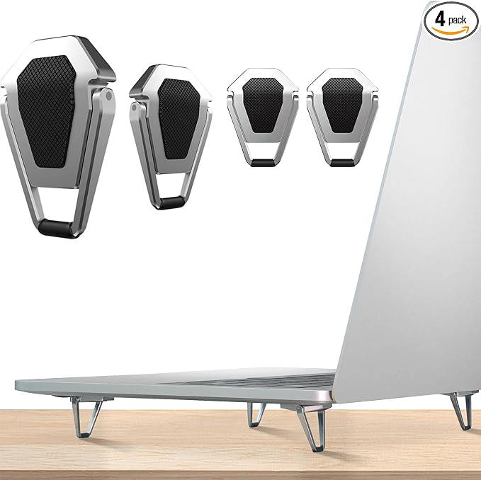 Zinc Alloy Portable Laptop Cooling Pad & Riser by ELE+DEPI