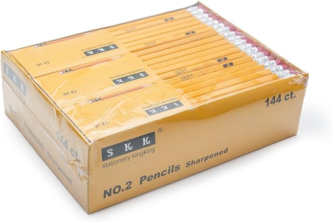 SKKSTATIONERY 144 Count Pre-sharpened #2 Pencils - Image 4
