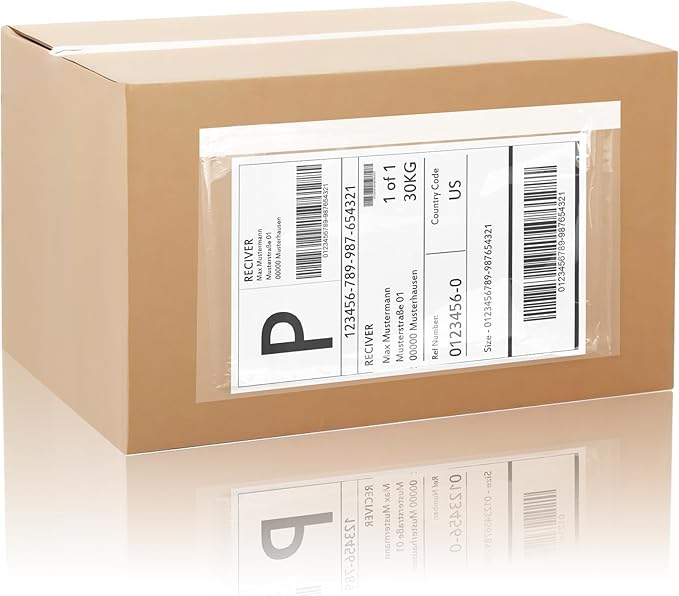 4.5" x 5.5" Shipping Label Sleeves Plastic Envelopes Self-Adhesive Top Loading by OnlyPaper