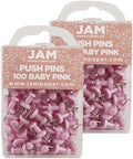 JAM PAPER Colorful Push Pins by JAMPaper