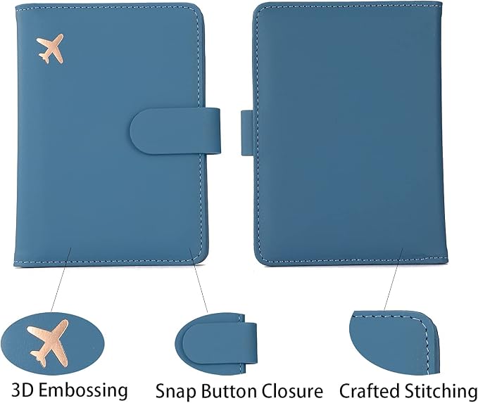 Melsbrinna Unisex-Adults RFID Blocking Travel Passport Cover/Case, Cute - Image 5