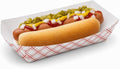 Mr Miracle 7 Inch Paper Hot Dog Tray in Red White Pattern. Pack of 250. by MrMiracle