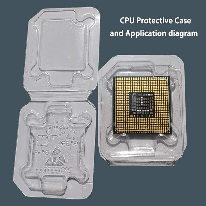 CPU Protective Thicken Plastic Clamshell Case Trays Suitable - Image 2