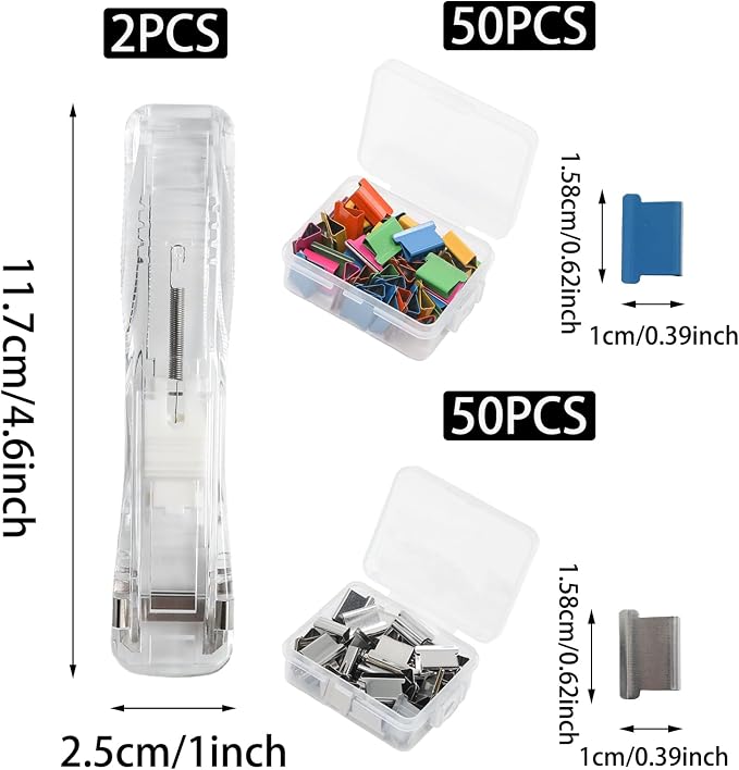 Pine & Linen 2pcs Handheld Papers Clip Dispenser - Image 2