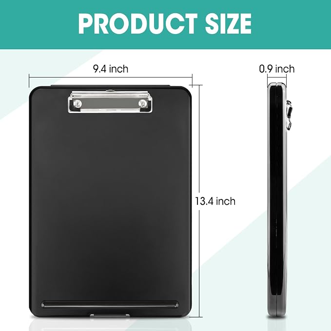 7 Pack Clipboard with Storage, High Capacity Storage Clipboard 8.5 x 11 with - Image 2