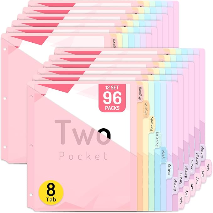 Forvencer 96 Count Binder Dividers by Forvencer