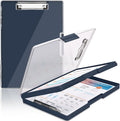 SFLHHDM Clipboard with Storage, Heavy Duty Clip Boards 8.5x11 with 2 Storage by SFLHHDM