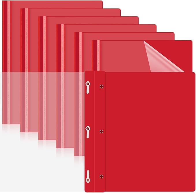 Teling 24 Pcs Clear Front Report Covers by Teling