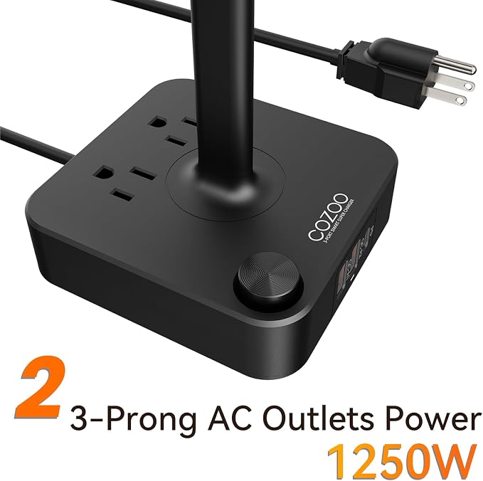 COZOO Headphone Stand with USB Charger Desktop Gaming Headset Holder Hanger - Image 4