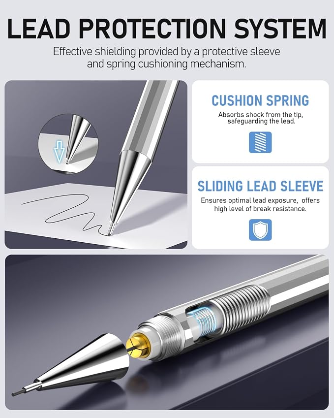 Four Candies 8PCS Metal Mechanical Pencil Set - Image 4
