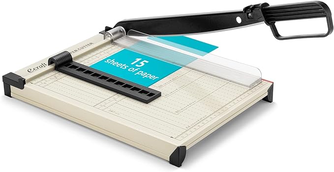 Ecraft 12" Guillotine Paper Cutter：Paper Trimmer Accurate Cutting by ecraft