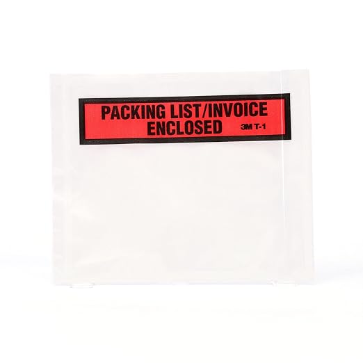 3M Top Print Packing List Envelope PLE-T1, 4-1/2 in x 5-1/2 in, 100 per carton by 3MIndustrial