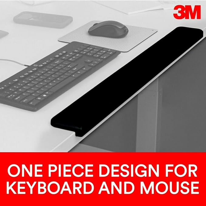 3M Gel Wrist Rest for Standing Desks, Wraps Around Edge of Desk for Comfort - Image 5