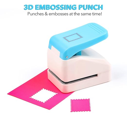 0.9x1.1inch Postage Stamp Embossing Punch; Punches Score Tools - Image 4