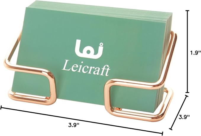 Business Card Holder for Desk, Cute Metal Card Organizers and Office Desk - Image 9
