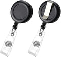 2 Pack Retractable Name Badge Holder Reel by koorito
