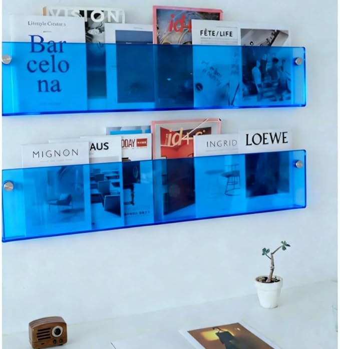 ROYALITA 2-Pack Acrylic Magazine Holder Brochure Holder, Fashion Hanging - Image 6
